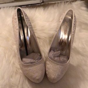 White glitter Shoes